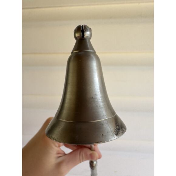 Vintage Pewter Brushed silver tone Candle Snuffer Colonial Early American Look - Picture 6 of 10